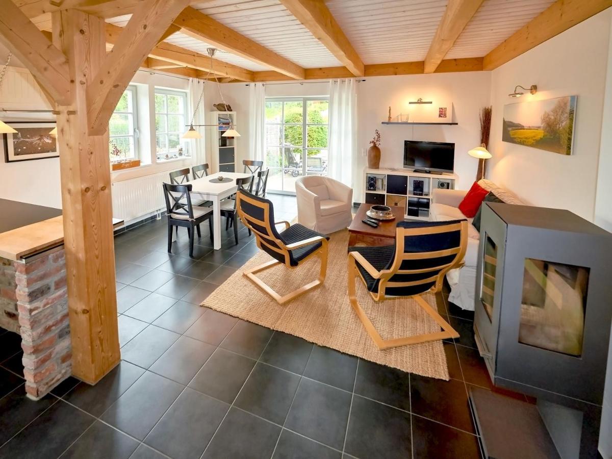 Fachwerkhaeuser Seedorf - Haushaelfte "Sophie Charlott" Mit Kamin Und Terrasse Exterior foto