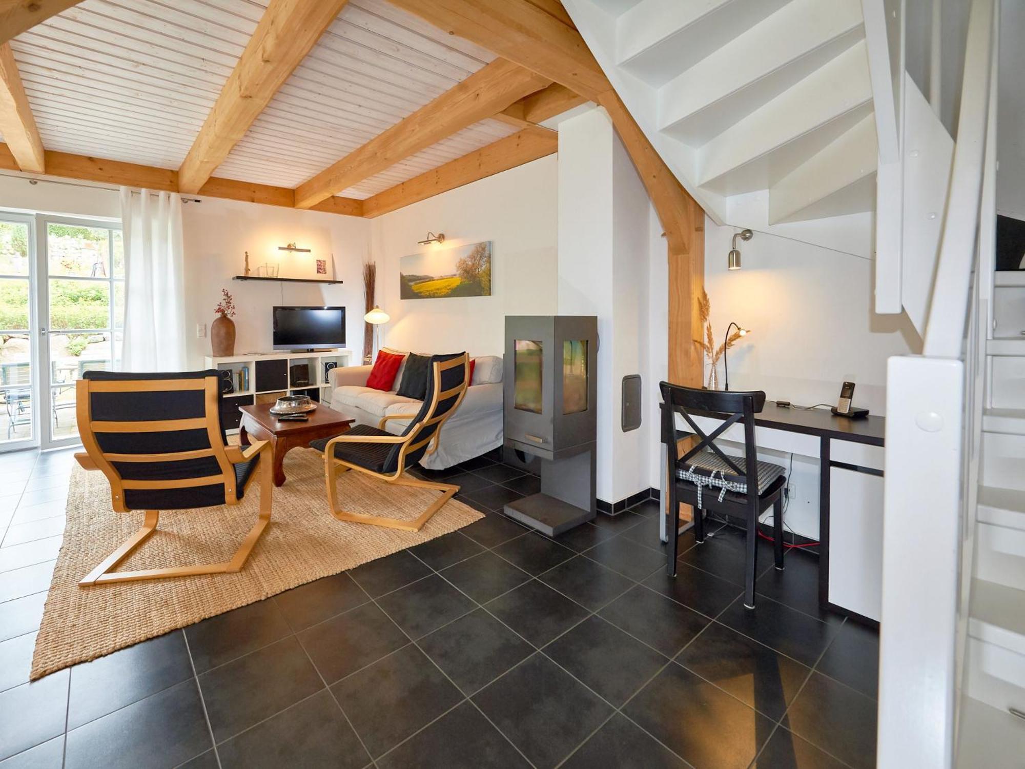Fachwerkhaeuser Seedorf - Haushaelfte "Sophie Charlott" Mit Kamin Und Terrasse Exterior foto
